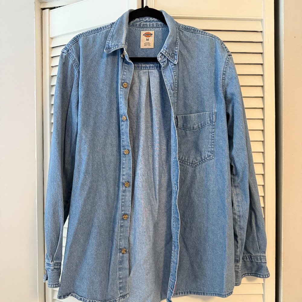 Dickies Denim Button-Up Shirt | Unisex